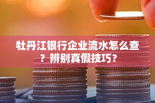 牡丹江银行企业流水怎么查？辨别真假技巧？