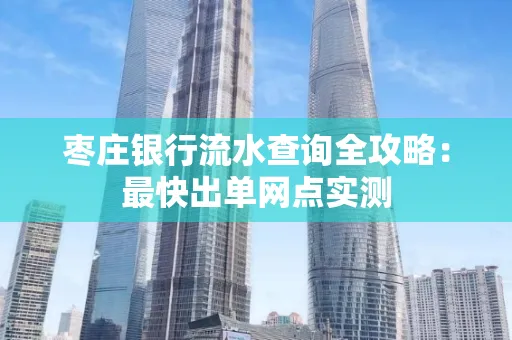 枣庄银行流水查询全攻略：最快出单网点实测