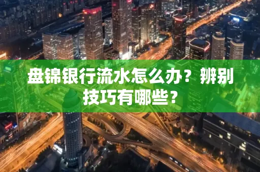 盘锦银行流水怎么办？辨别技巧有哪些？